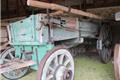 Boerenwagen met vast paneel in het Karrenmuseum Essen